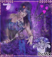 lady purple - Gratis geanimeerde GIF