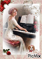 Dame au piano