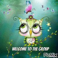welcome owl κινούμενο GIF