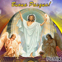 Gesù è Risorto Buona Pasqua animovaný GIF