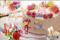 Lilla Compleanno - Animovaný GIF zadarmo