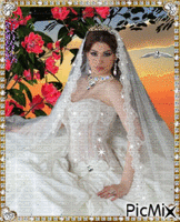 Lady Bella as bride. animerad GIF
