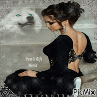 Lady in Black - Δωρεάν κινούμενο GIF