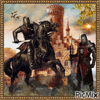 Die Ritter vor der Burg