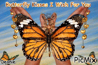 Butterfly Kisses I Wish For You animasyonlu GIF