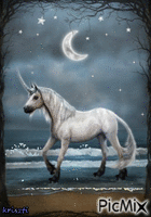 Wonderful unicorn GIF animasi