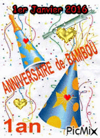 ANNIVERSAIRE BAMBOU - Free animated GIF