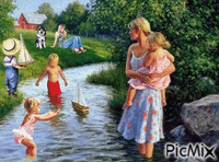 au bord de la riviere - Ingyenes animált GIF