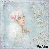 Portrait femme par BBM 动画 GIF