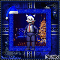 {Candy Cat at Christmas} - GIF animasi gratis