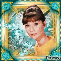 Audrey Hepburn, Actrice Britannique 动画 GIF