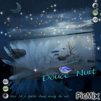douce nuit - Gratis animerad GIF