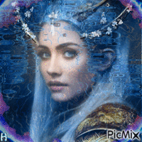 Эльфийская принцесса анимиран GIF