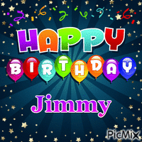 Happy Birthday Jimmy - Free animated GIF