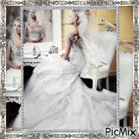 Vestido de casamento - Robe de mariée - Бесплатный анимированный гифка