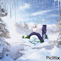 Snow Owl - 無料のアニメーション GIF