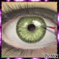 Oeil vert - GIF animado grátis