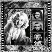 Marilyn Monroe, Actrice, Chanteuse américaine GIF animé