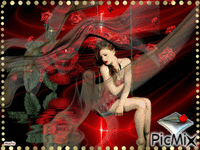 la rose rouge - GIF animasi gratis