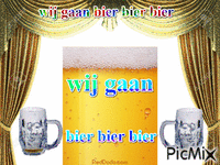 wij gaan bier bier bier animovaný GIF