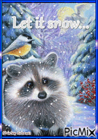 Let it snow - GIF animasi gratis