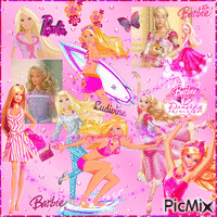 Collage Barbie... animuotas GIF