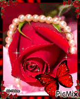 Red Rose. GIF animasi