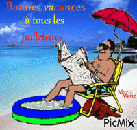 bonne vacance animēts GIF