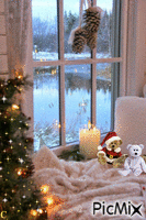 Christmas Teddy Bears animovaný GIF
