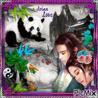Asian Love - GIF animate gratis