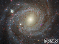 Spiral Galaxy NGC 3344 - GIF animado gratis