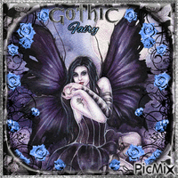 Gothic Fairy Blue - GIF เคลื่อนไหวฟรี