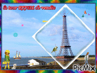 tour Eiffel de vendée κινούμενο GIF