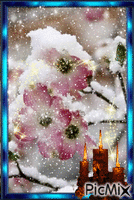 sněhové květy κινούμενο GIF