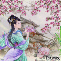Chinese spring. Animated GIF