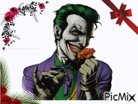 joker cadeau - GIF animado grátis