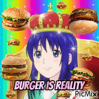 Teruhashi-san Burger is real - Nemokamas animacinis gif