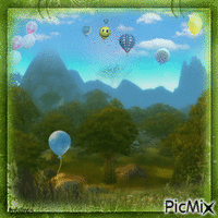 Luftballons fliegen davon