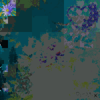Blue flowers - Zdarma animovaný GIF