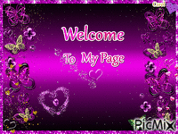 Welcome To My Page 动画 GIF