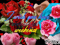 I wish you have a wonderful weekend - Darmowy animowany GIF