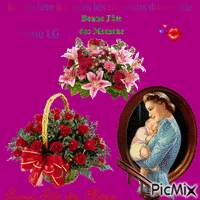 Bonne fête à toutes les mamans du Monde Entier GIF animé