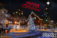 Merry Cristmas - GIF animé gratuit