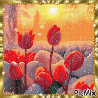 тюльпаны animovaný GIF