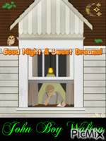Goodnight John Boy - GIF animate gratis