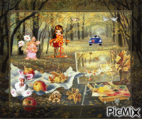picnic GIF animata