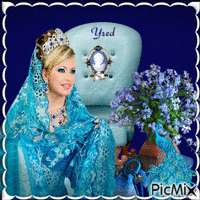 La reina en azul