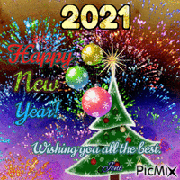 Happy new year 2021 geanimeerde GIF
