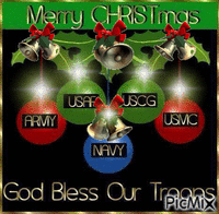 God Bless Our Troops - GIF animate gratis