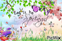 Spring. GIF animasi